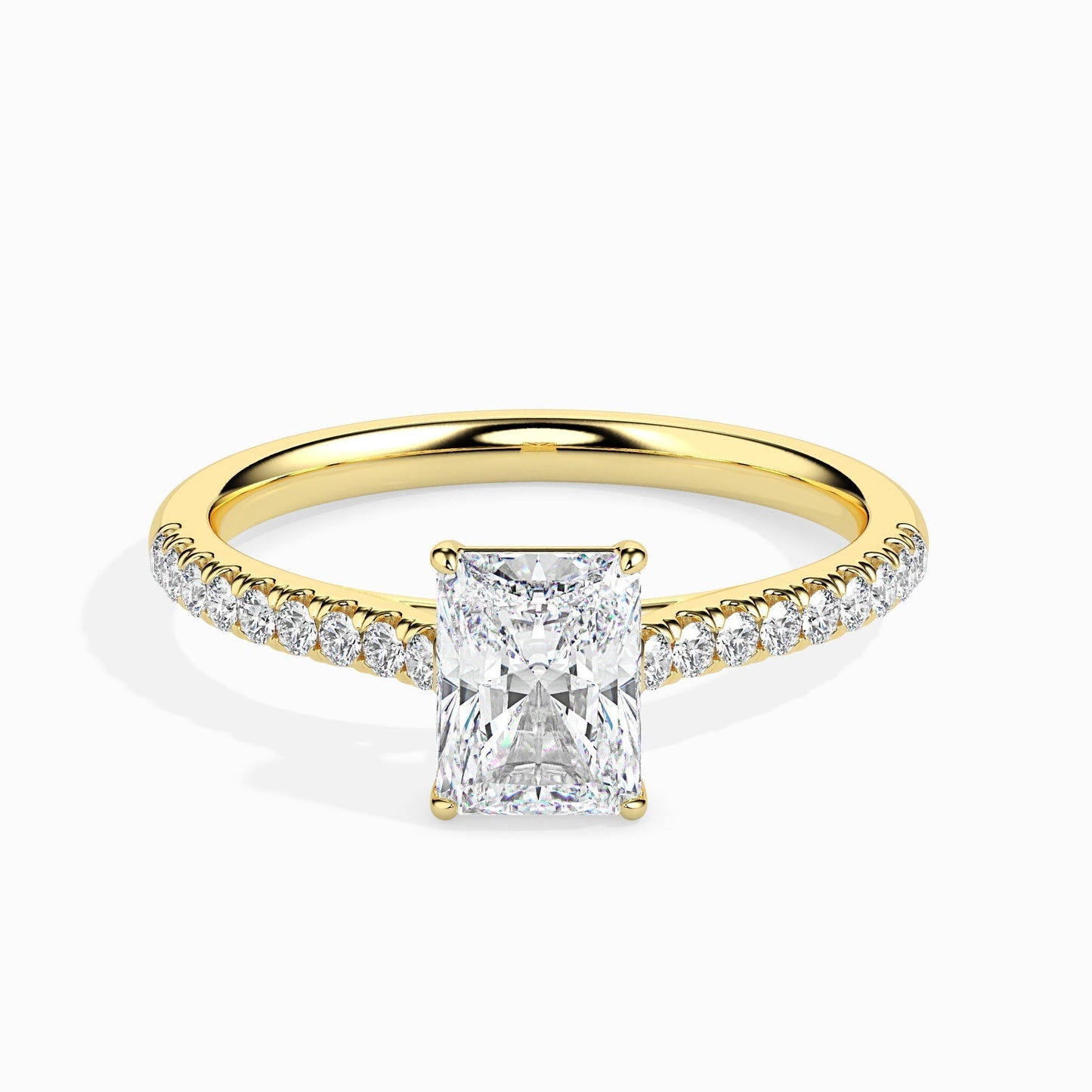 1ct Rediant Lab Diamond Waver Solitaire Ring - Fiona Diamonds - Fiona Diamonds