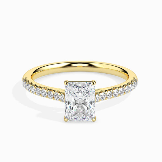 1ct Rediant Lab Diamond Waver Solitaire Ring - Fiona Diamonds - Fiona Diamonds