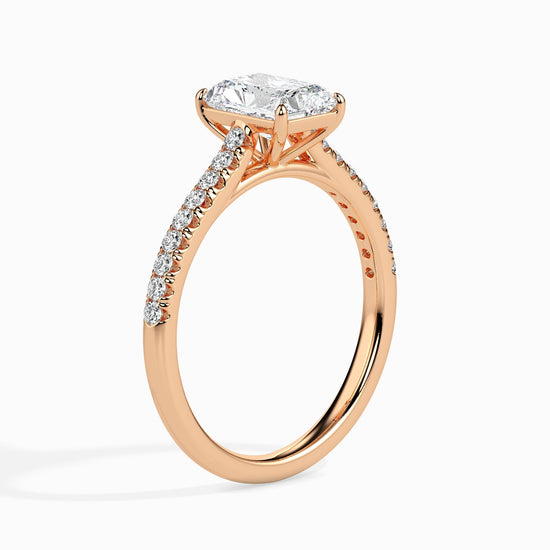 1ct Rediant Lab Diamond Waver Solitaire Ring - Fiona Diamonds - Fiona Diamonds