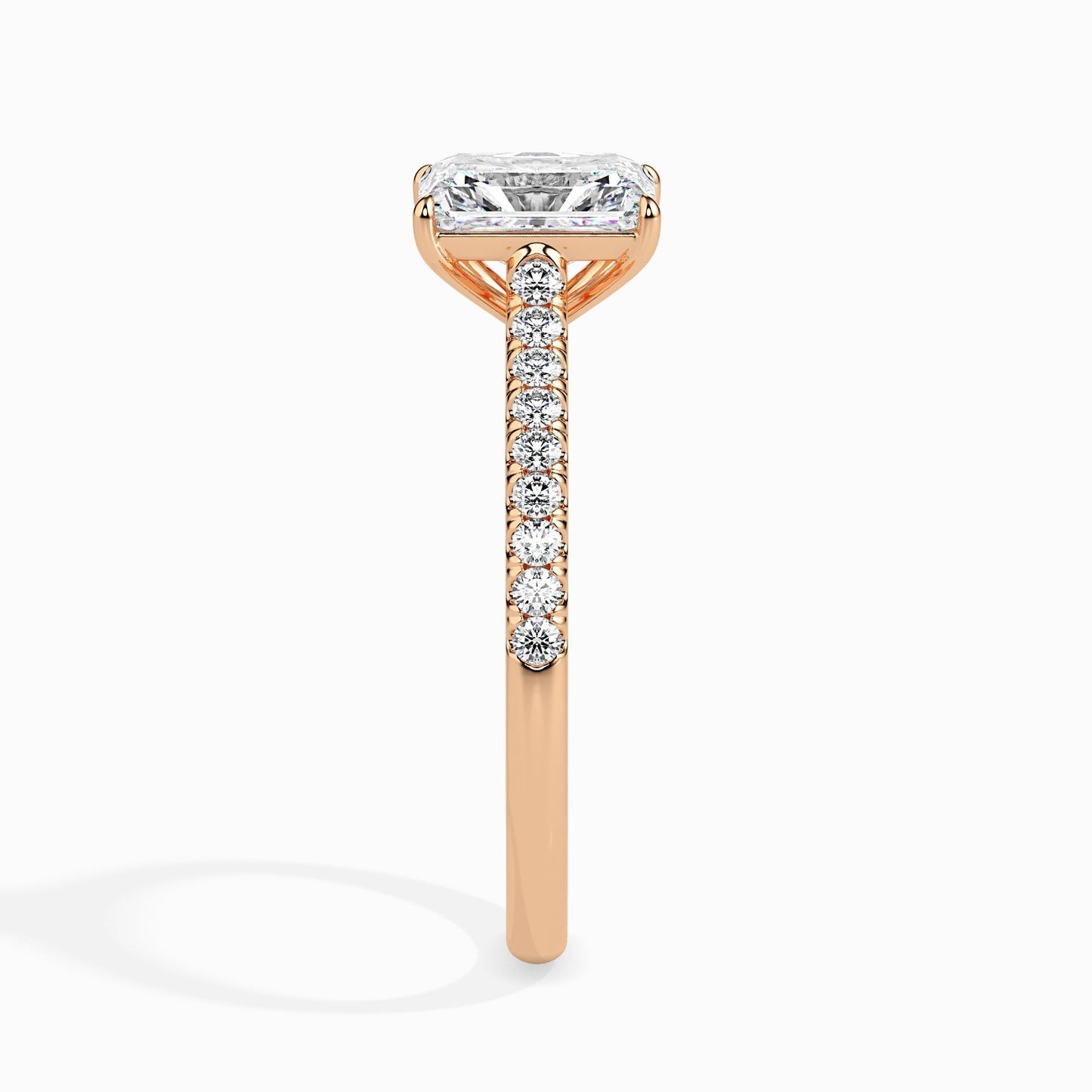 1ct Rediant Lab Diamond Waver Solitaire Ring - Fiona Diamonds - Fiona Diamonds