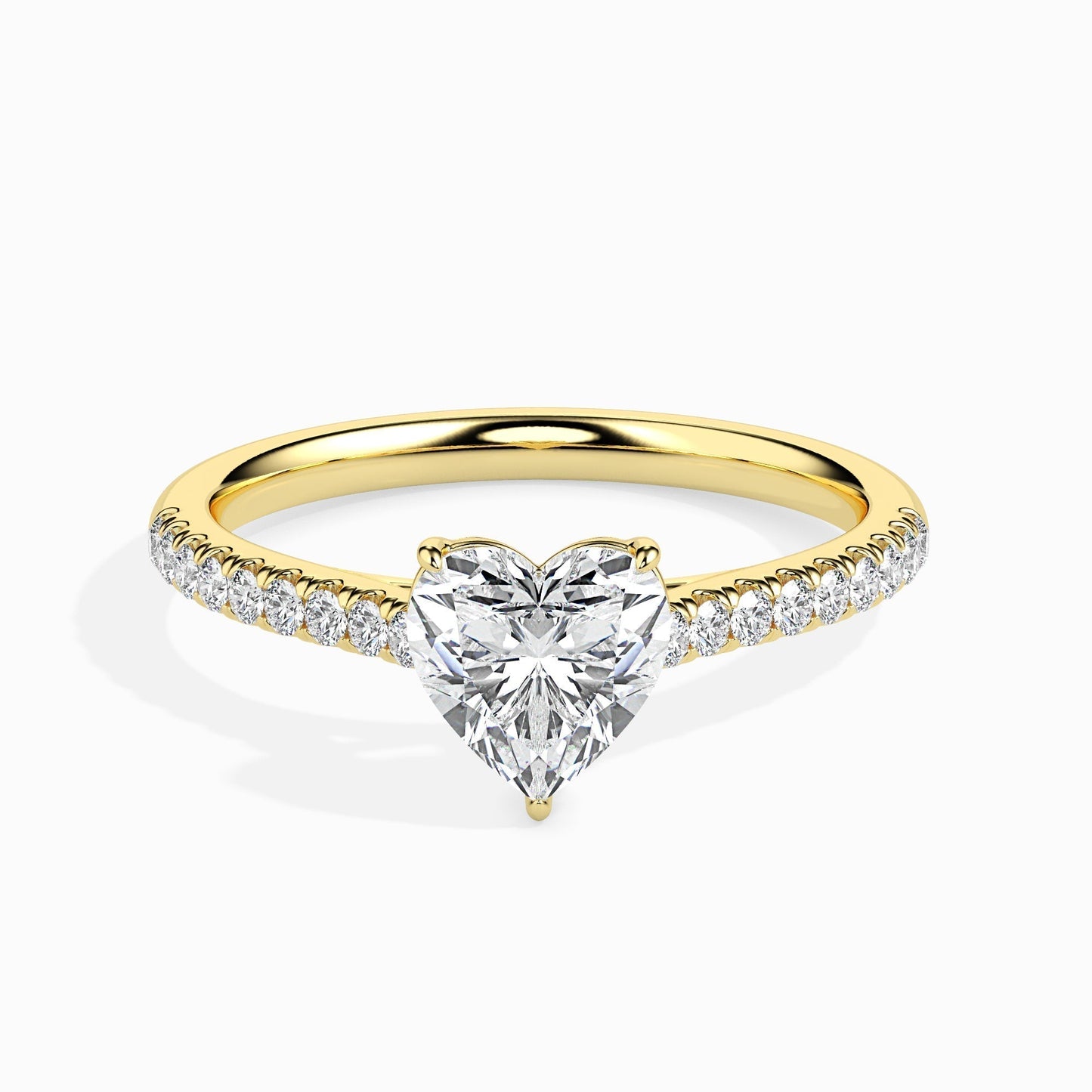 1.5ct Heart Lab Diamond Ivy Solitaire Ring - Fiona Diamonds - Fiona Diamonds