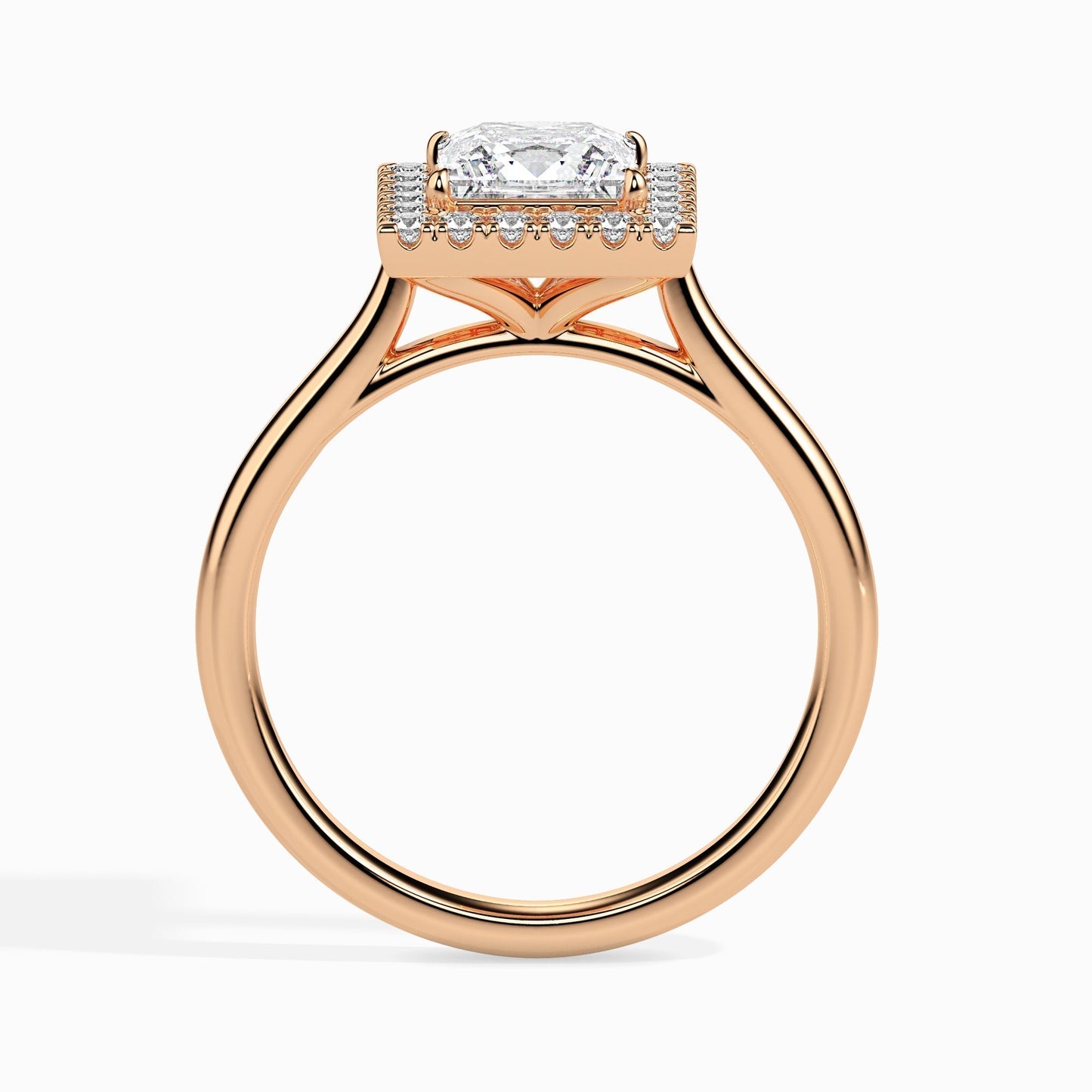 1.5ct Princess Halo Lab Diamond Vivian Ring - Fiona Diamonds - Fiona Diamonds