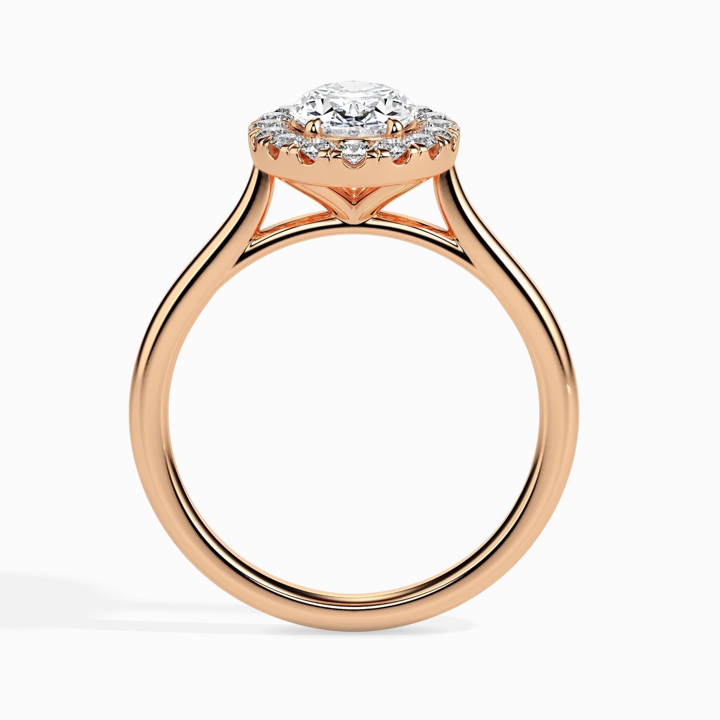 50 pointer Lab Diamond  solitaire engagement ring 18 karat rose gold Fiona Diamonds