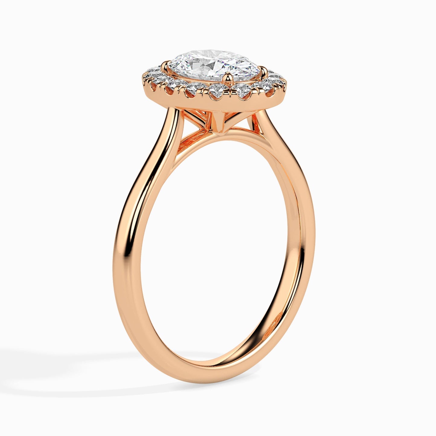 50 pointer Lab Diamond  solitaire engagement ring 18 karat rose gold Fiona Diamonds