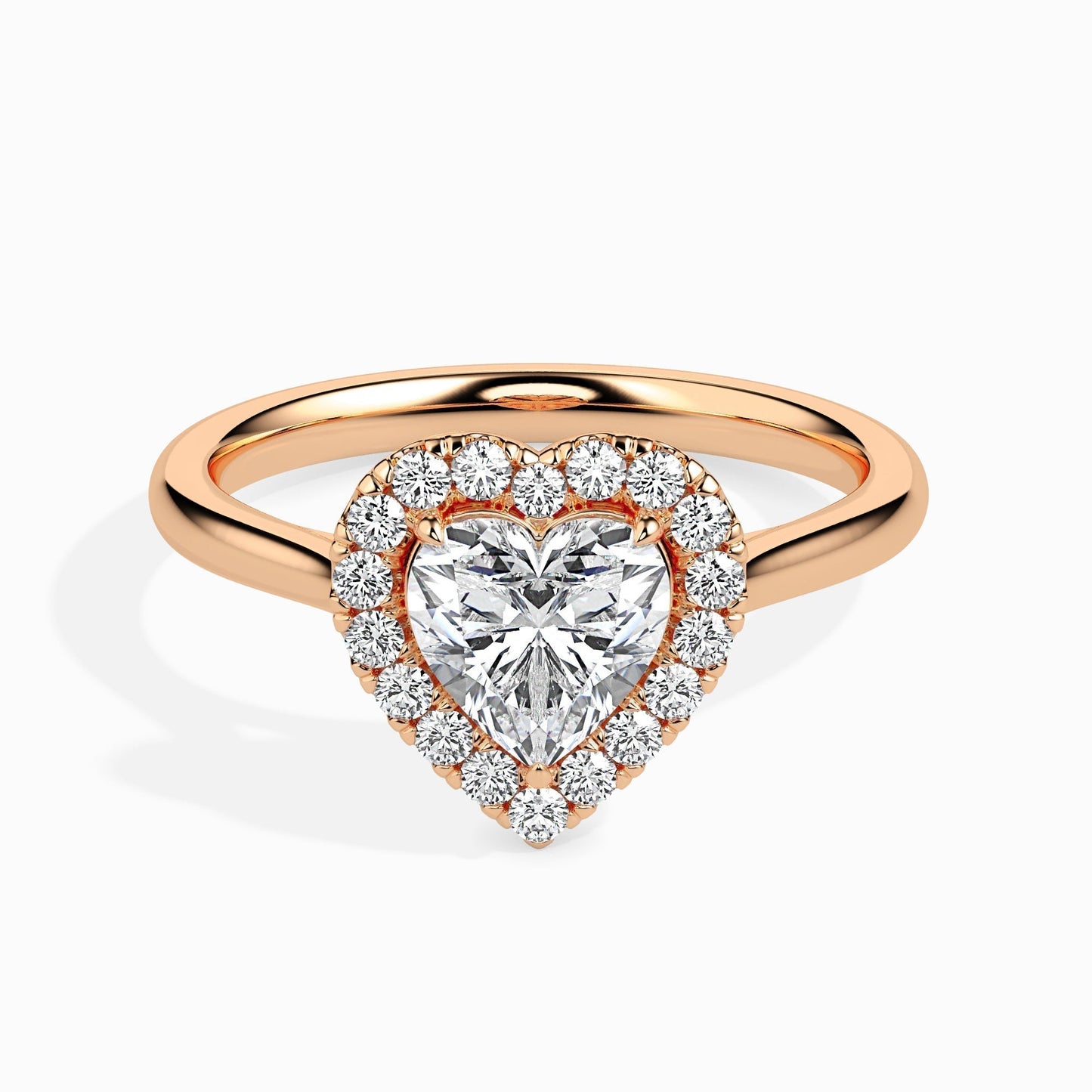 1.5ct Heart Halo Lab Diamond Welkin Ring - Fiona Diamonds - Fiona Diamonds