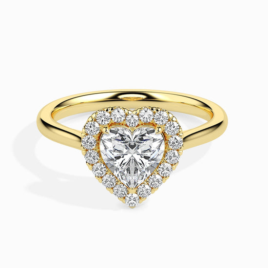 1ct Heart Halo Lab Diamond Welkin Ring - Fiona Diamonds - Fiona Diamonds