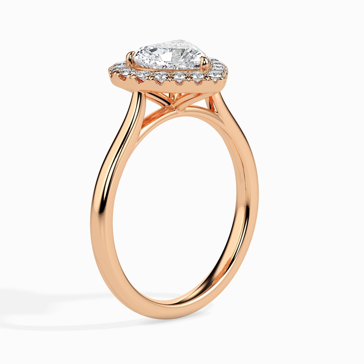 1ct Heart Halo Lab Diamond Welkin Ring - Fiona Diamonds - Fiona Diamonds