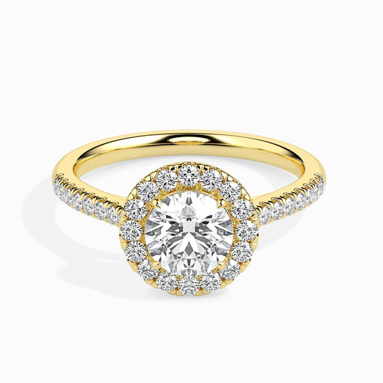 2ct Round Halo Lab Diamond Sage Ring - Fiona Diamonds - Fiona Diamonds