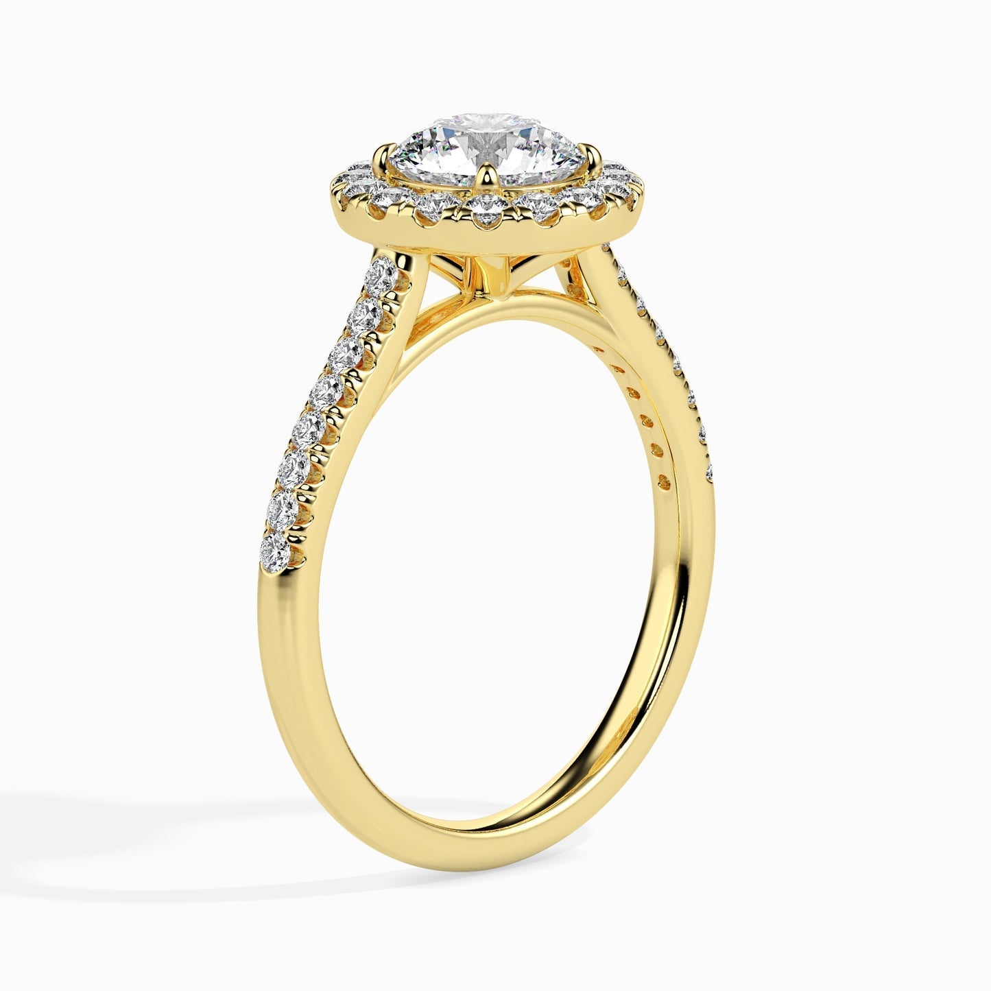 2ct Round Halo Lab Diamond Sage Ring - Fiona Diamonds - Fiona Diamonds