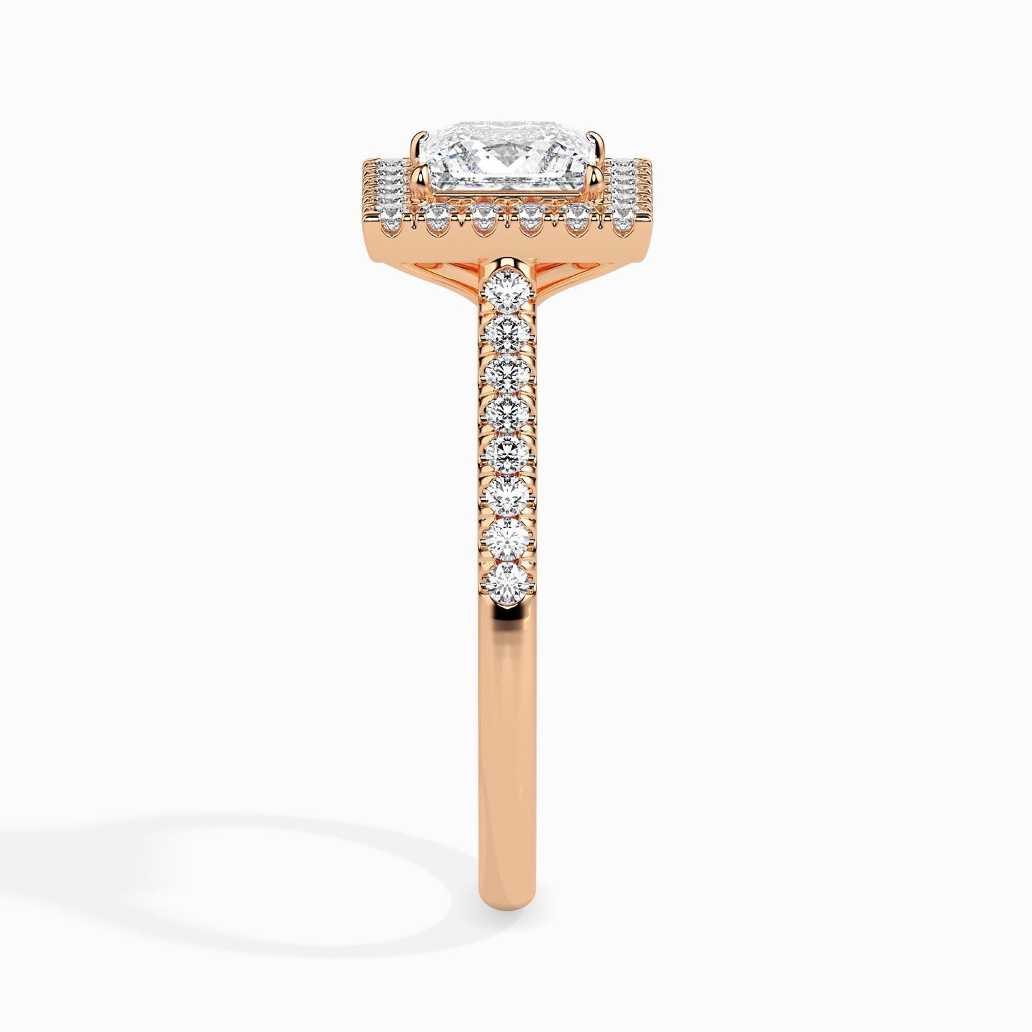 2ct Princess Halo Lab Diamond Brianna Ring - Fiona Diamonds - Fiona Diamonds