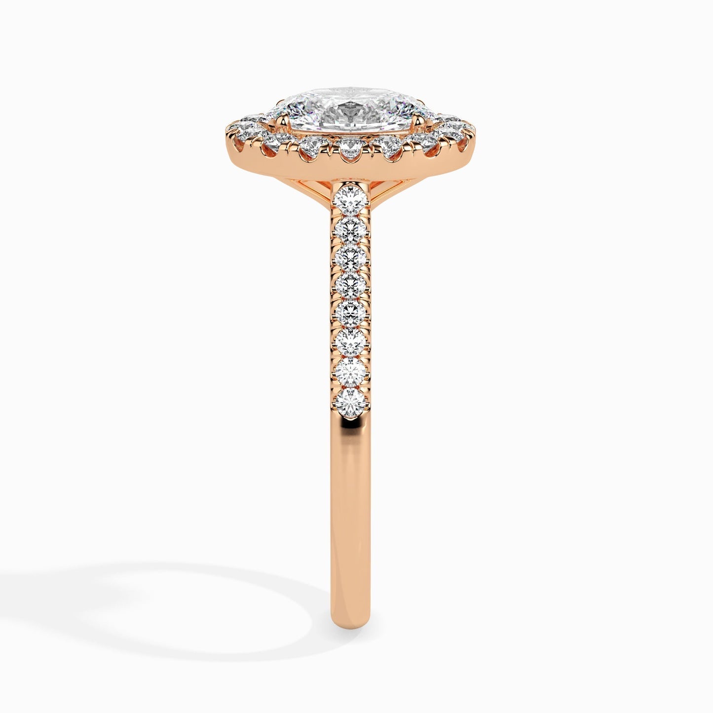 1ct Oval Halo Lab Diamond Bliss Ring - Fiona Diamonds - Fiona Diamonds