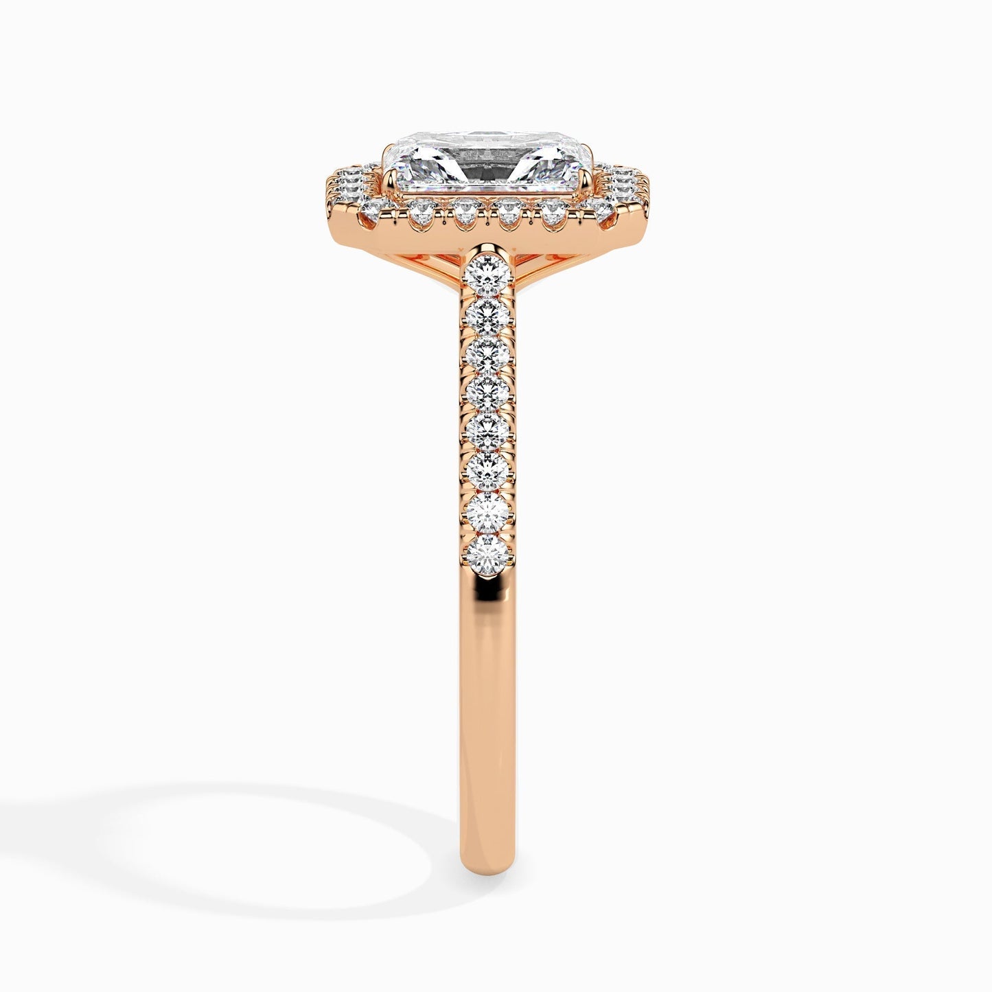 2ct Rediant Halo Lab Diamond Span Ring - Fiona Diamonds - Fiona Diamonds