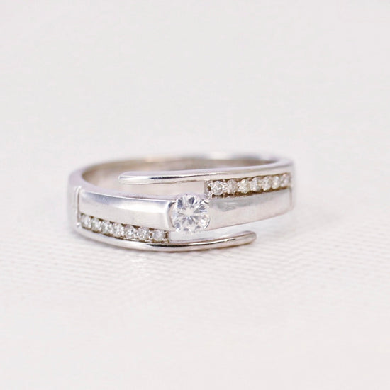 Ready To Ship Rhett Moissanite Ring Online at Fiona Diamonds