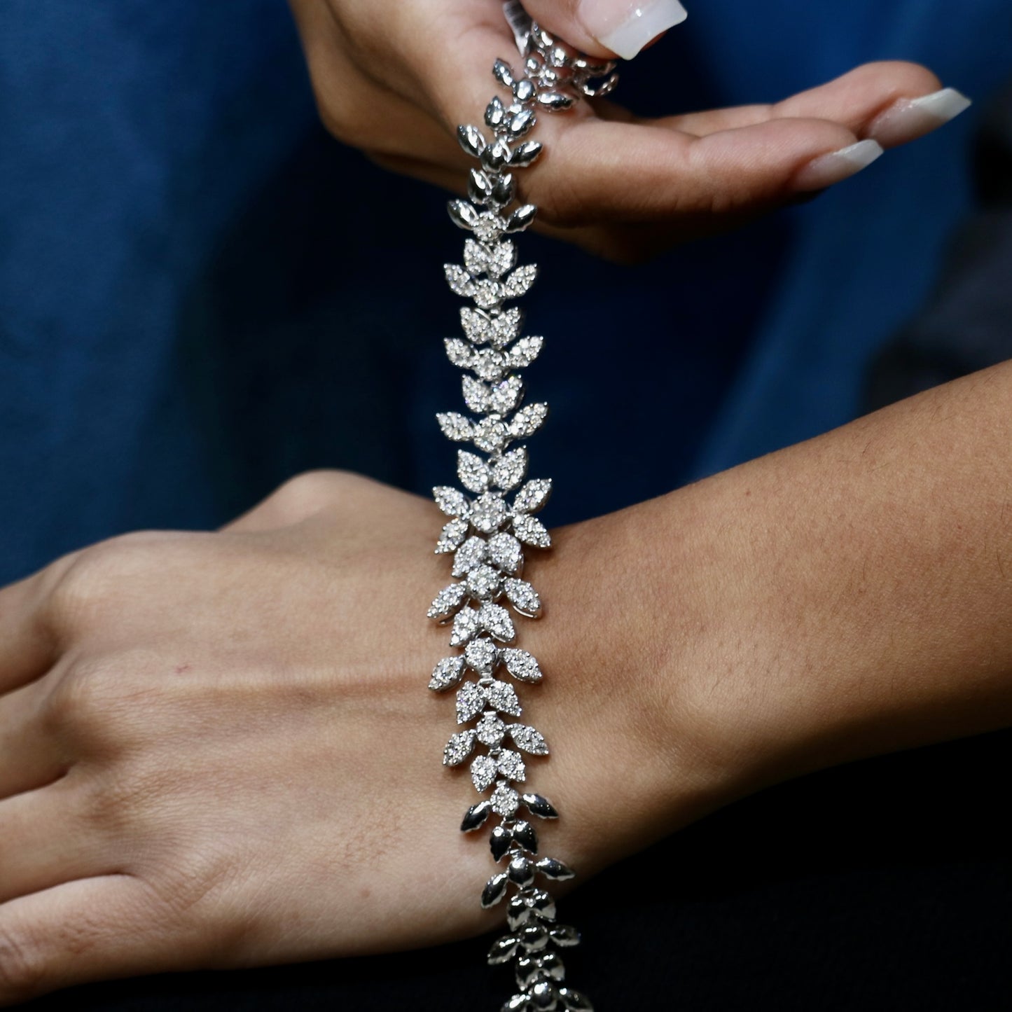 Bella Diamond Rectangle Stackable Bracelets – Hazoorilal Legacy