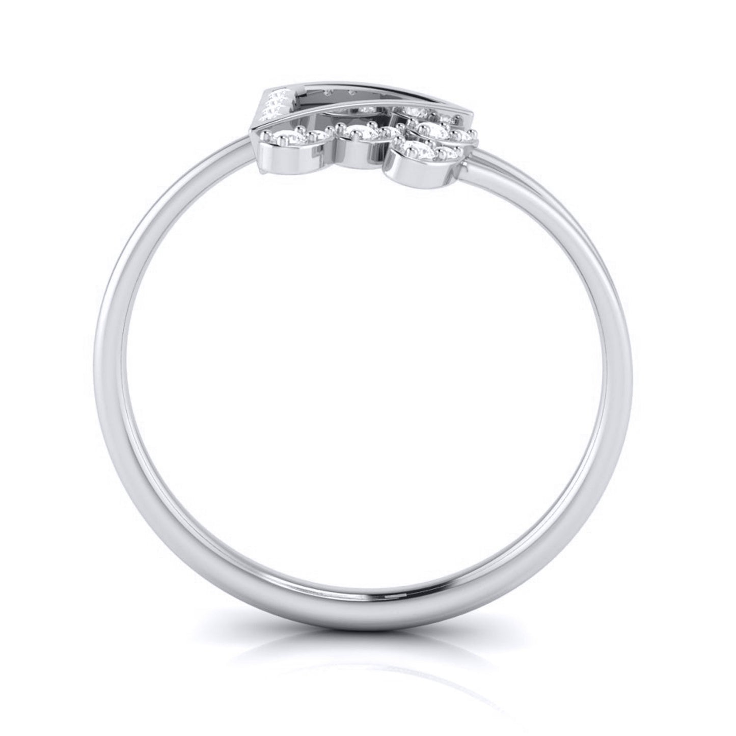 Pollack lab grown diamond ring simple round ring design Fiona Diamonds