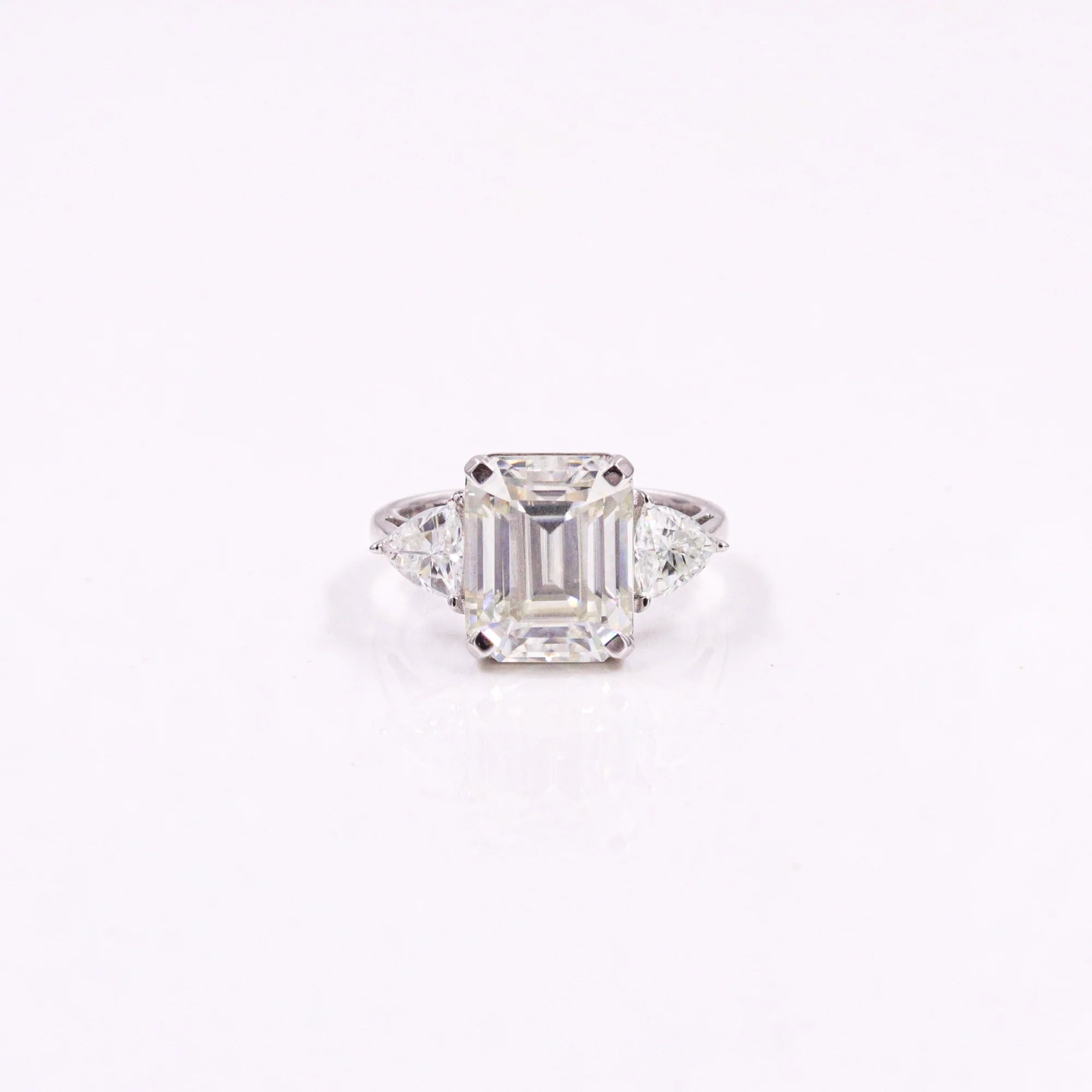 Luunetic Moissanite 3 Stone Ring - Fiona Diamonds - Fiona Diamonds