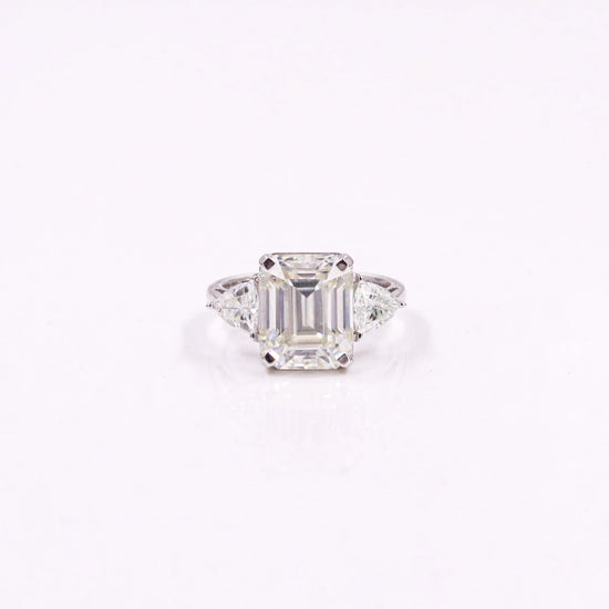 Luunetic Moissanite 3 Stone Ring - Fiona Diamonds - Fiona Diamonds