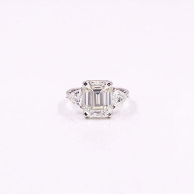 Luunetic Moissanite 3 Stone Ring - Fiona Diamonds - Fiona Diamonds