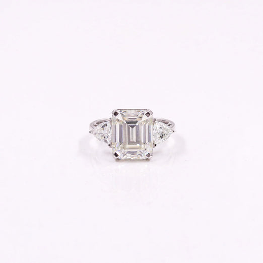 Luunetic Moissanite 3 Stone Ring - Fiona Diamonds - Fiona Diamonds